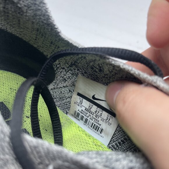 Nike Free RN Flyknit White Black Oreo Men’s Running Shoes 880843-101 Size 13 - Picture 16 of 16